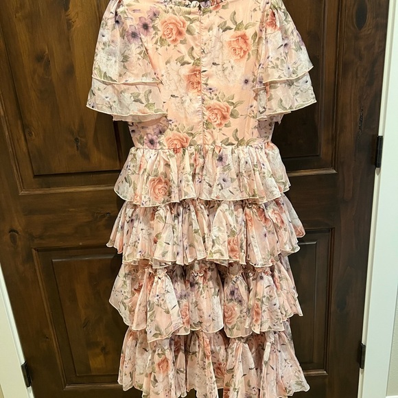 Ivy City Co Rosette Ruffled Midi Dress - Picture 4 of 7